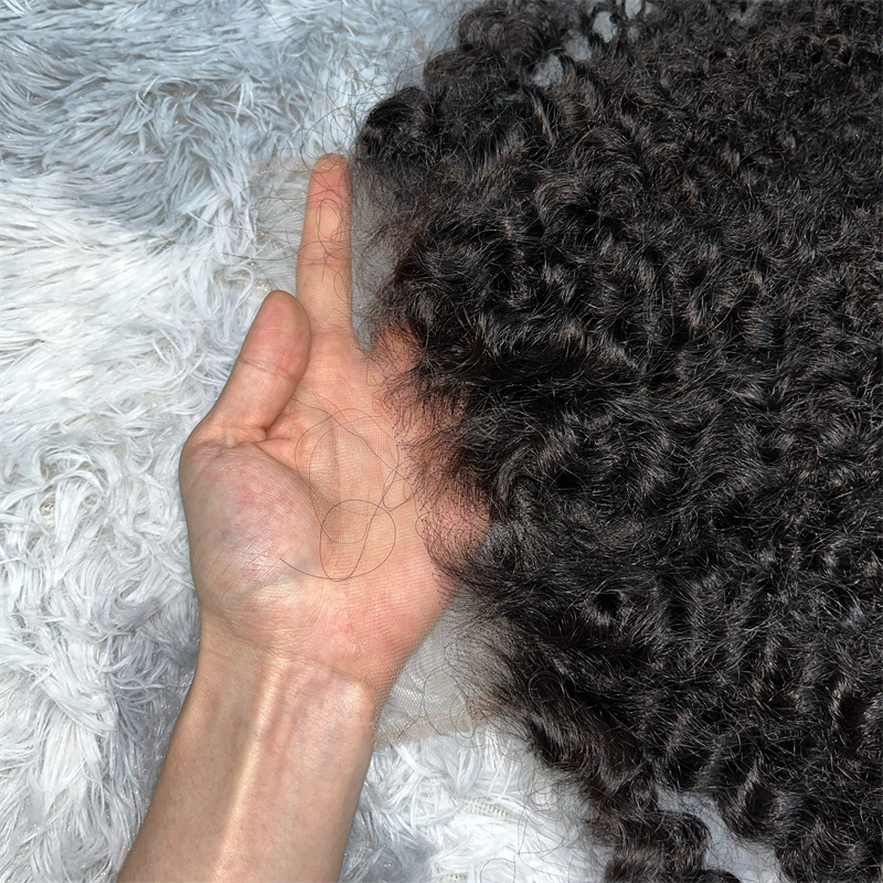 Virgin Hair Afro Kinky Curly 4X4 5X5 6X6 7X7 HD Lace Closure - 图片 3